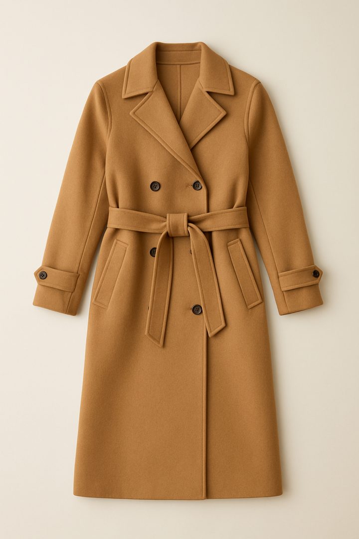Trench double-face color cammello — L'Altra Storia