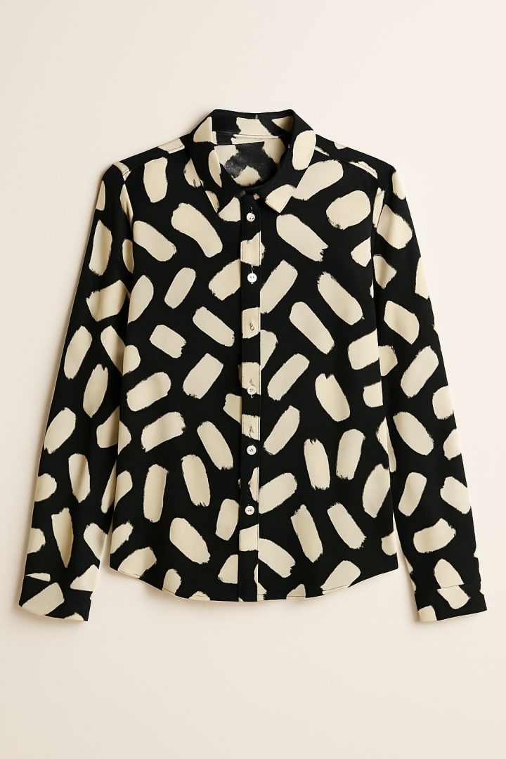 Camicia in viscosa fantasia — Calliope