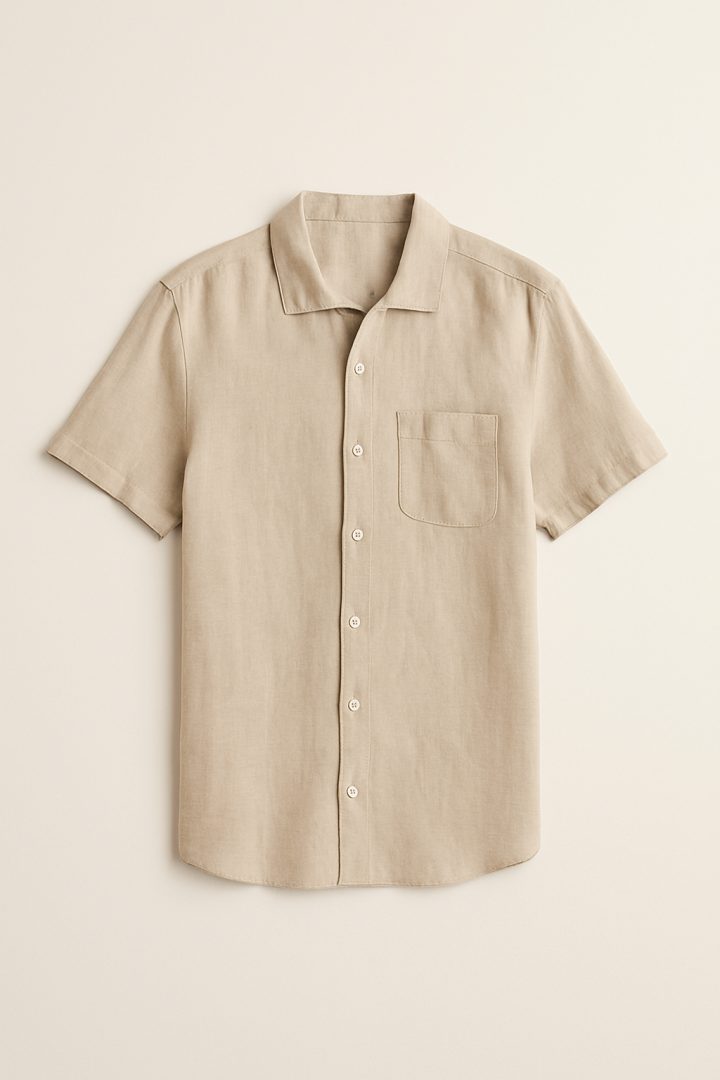 Camicia in lino manica corta — Jack & Jones
