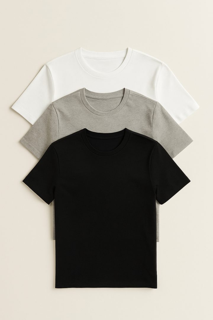T-shirt in cotone organico 3 pezzi — Jack & Jones
