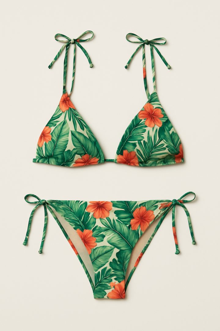 Bikini a triangolo stampa tropicale — Calzedonia Cattolica