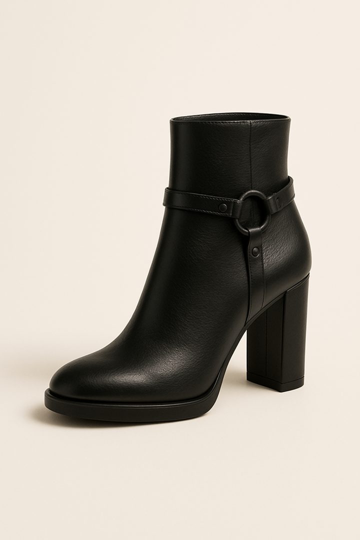 Stivaletti John Richmond in pelle nera