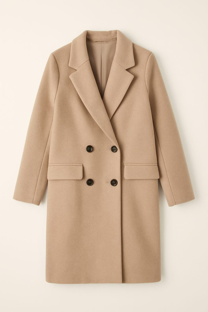 Cappotto doppiopetto in misto lana — Terranova Ancona