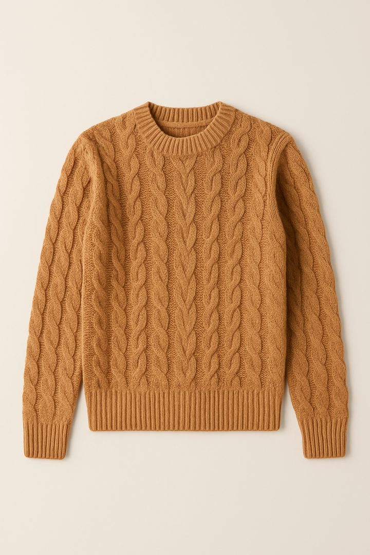 Maglione girocollo a trecce — Terranova Ancona
