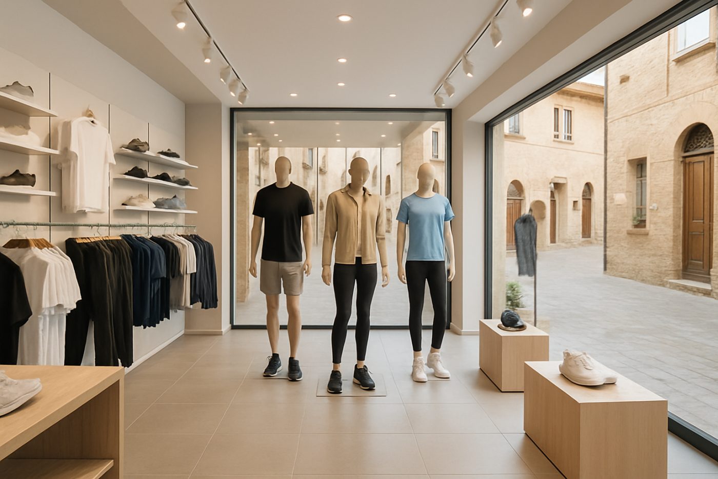 La vetrina di King Sport & Style a Fano