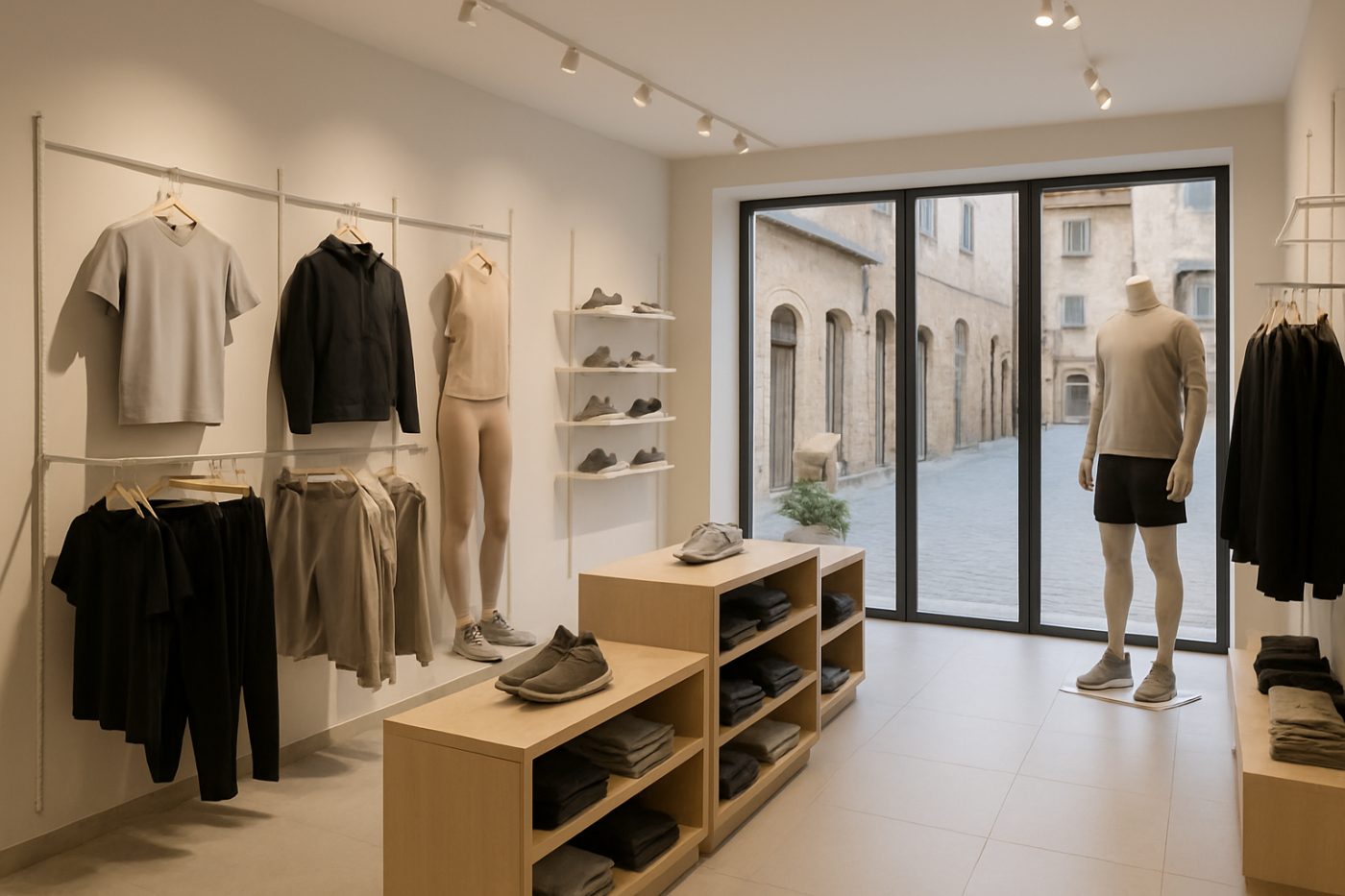 La vetrina di JD Sports a Pesaro